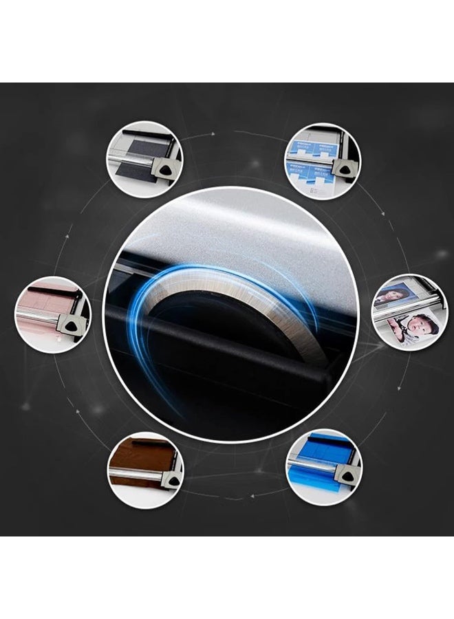 Paper Trimmer Table, Rotary Paper Trimmer and Cutter, with Heavy Duty Floor Stand and Scale Ruler, 10 Sheet Capacity, for Photo Paper, Film, Office Paper, PVC - Image 2